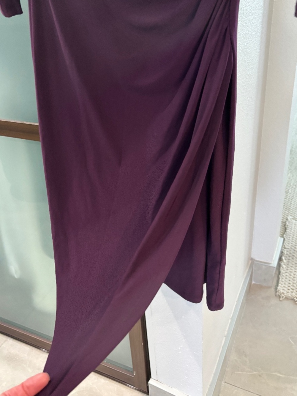 LAUREN RALPH LAUREN Side Ruched Sheath Dress - Purple Size 2 - Picture 8 of 11